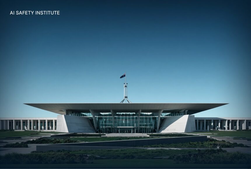 AI Safety Institute funding, Parliament House in Canberra in daylight.